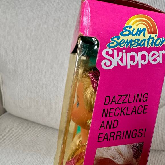 Vintage 1991 Sun Sensation Skipper Barbie doll in box. Box has damage - Picture 8 of 8